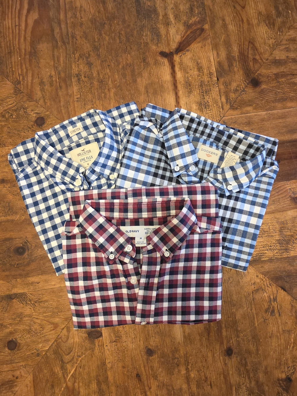 3 Pc Men's Button-Down Shirt Pack